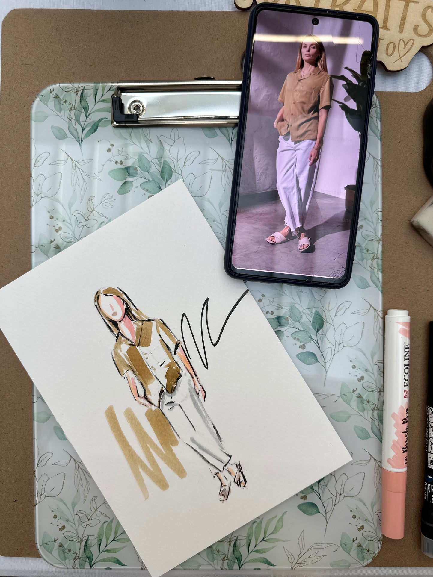 Hand-Drawn Fashion Illustration from Your Photo