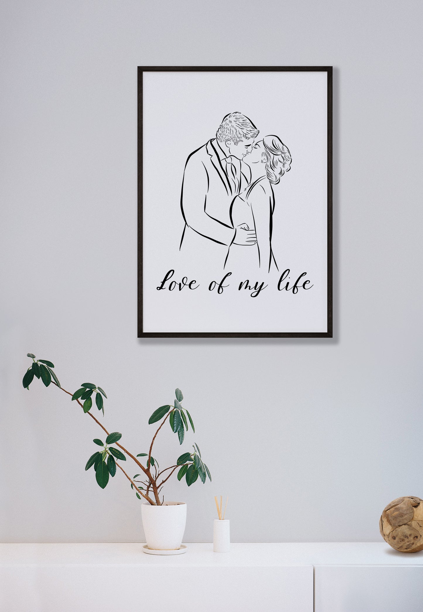 Custom Couple Portrait From Photo