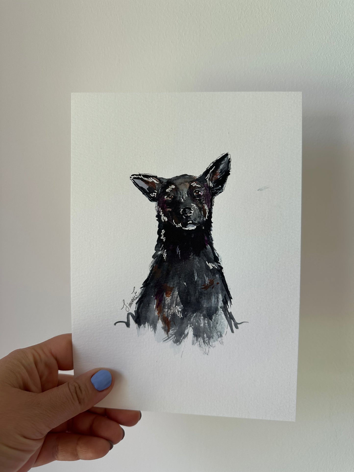 Custom Watercolour Pet Portrait