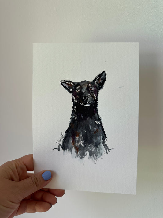 Custom Watercolour Pet Portrait