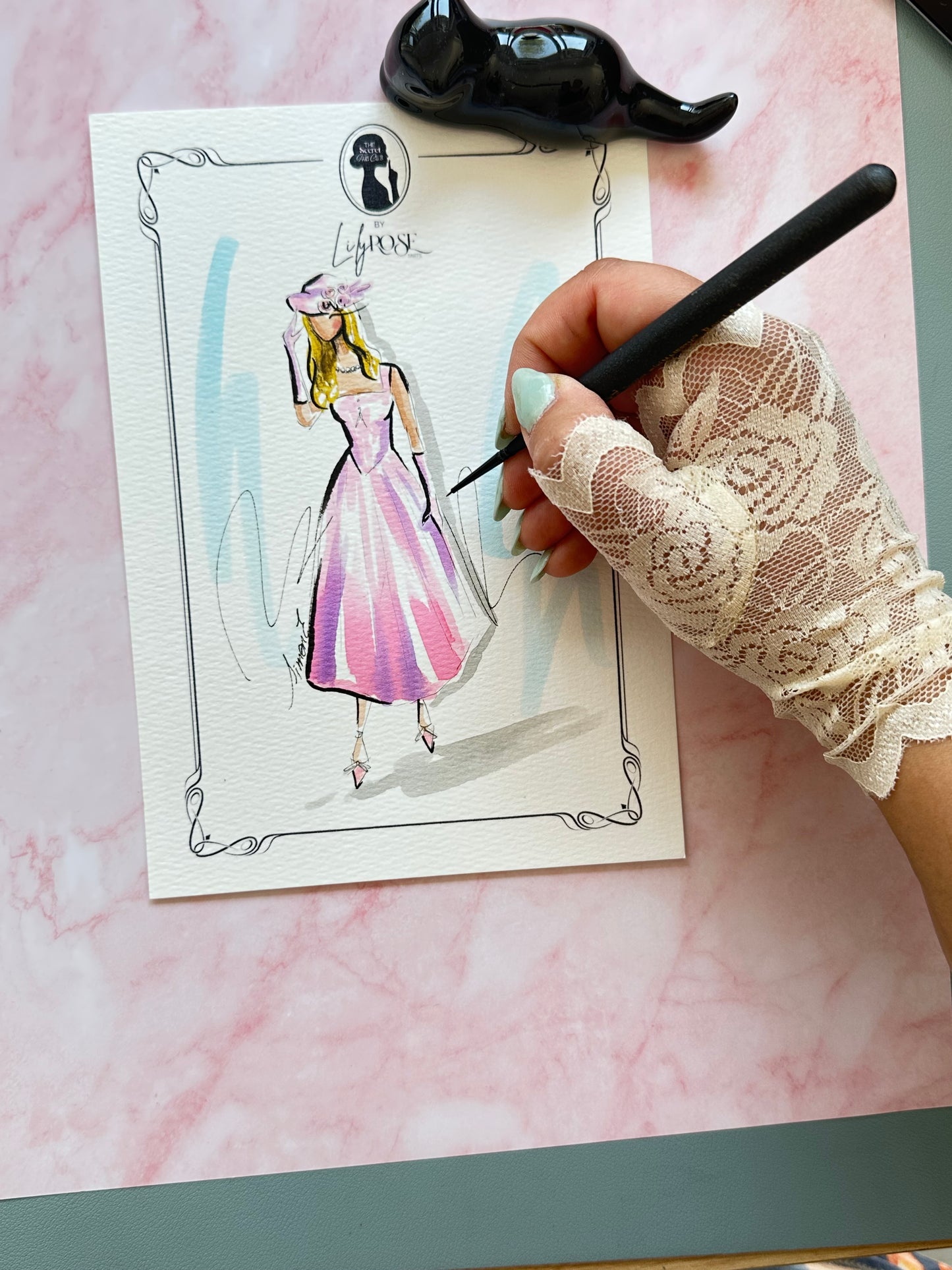 Hand-Drawn Fashion Illustration from Your Photo A5