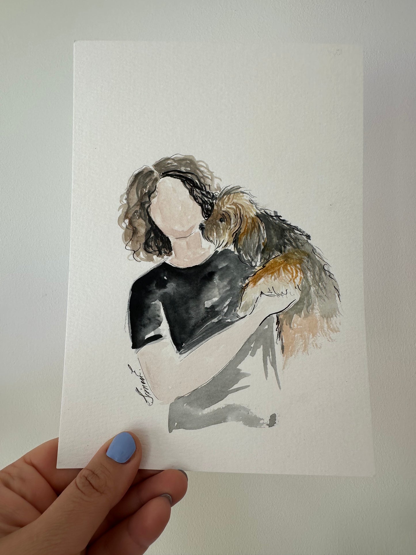 Custom Watercolour Pet Portrait