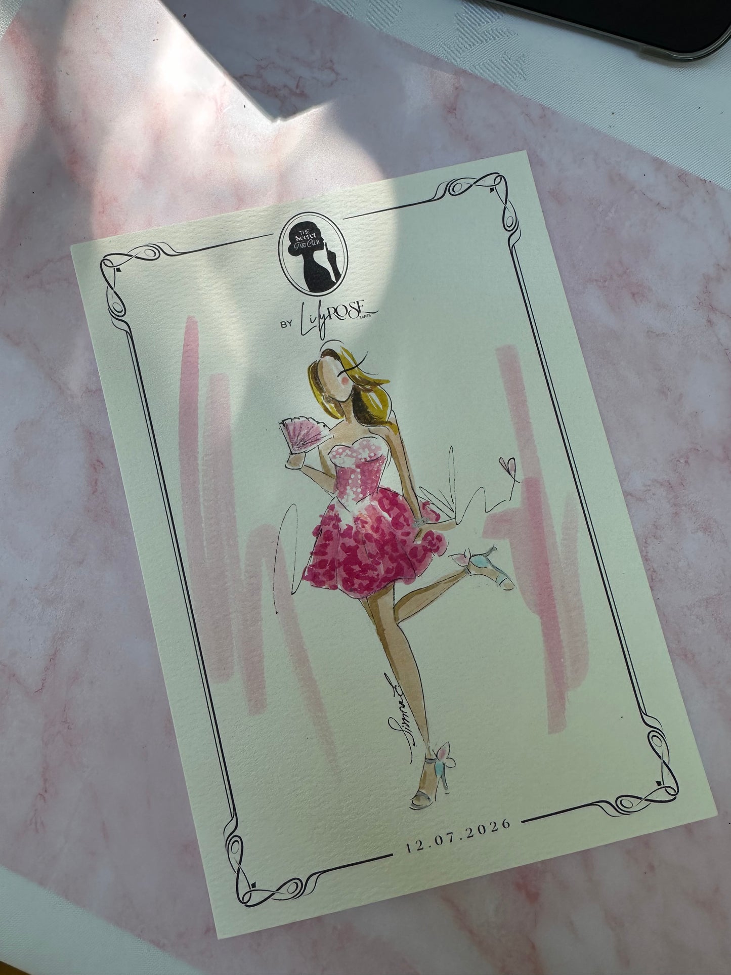 Hand-Drawn Fashion Illustration from Your Photo A5