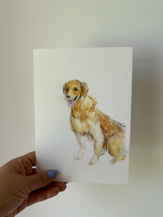Custom Watercolour Pet Portrait
