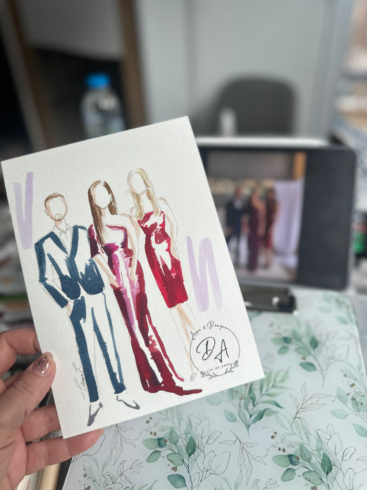 Hand-Drawn Fashion Illustration from Your Photo