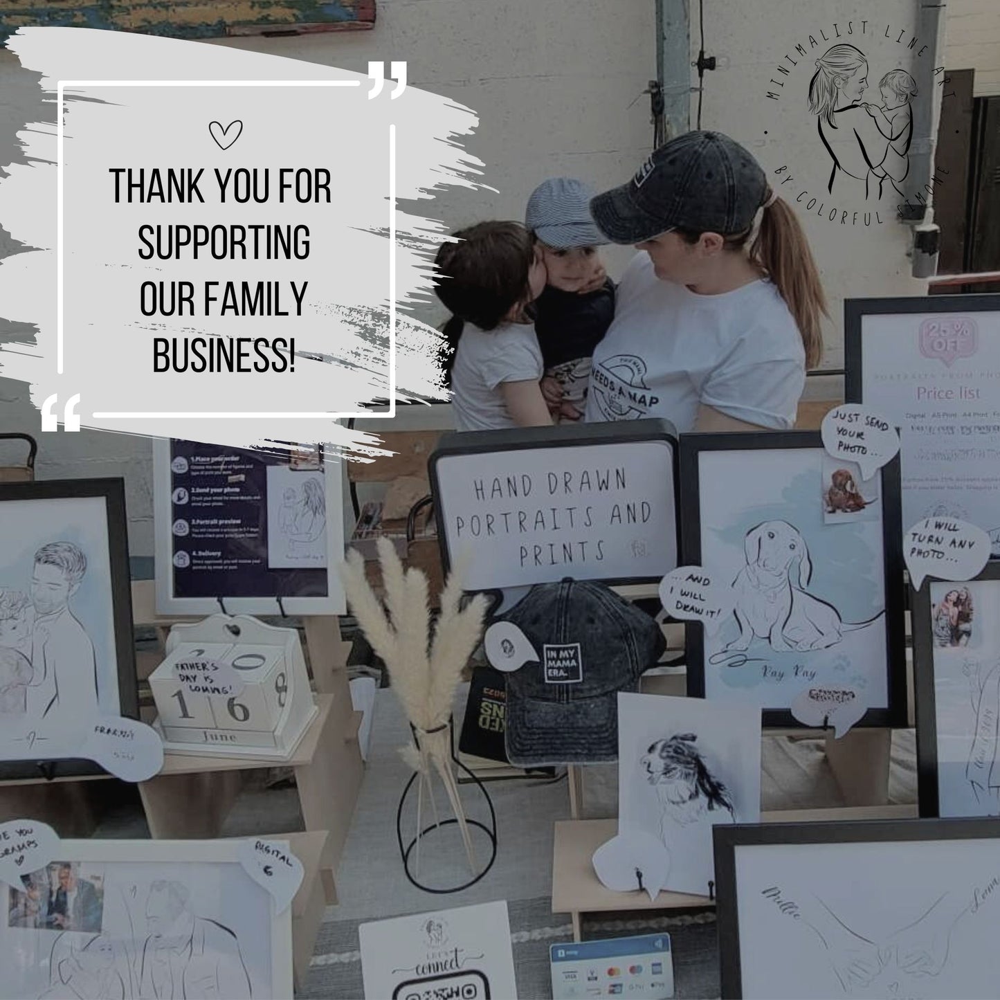 Custom Family Portrait From Photo