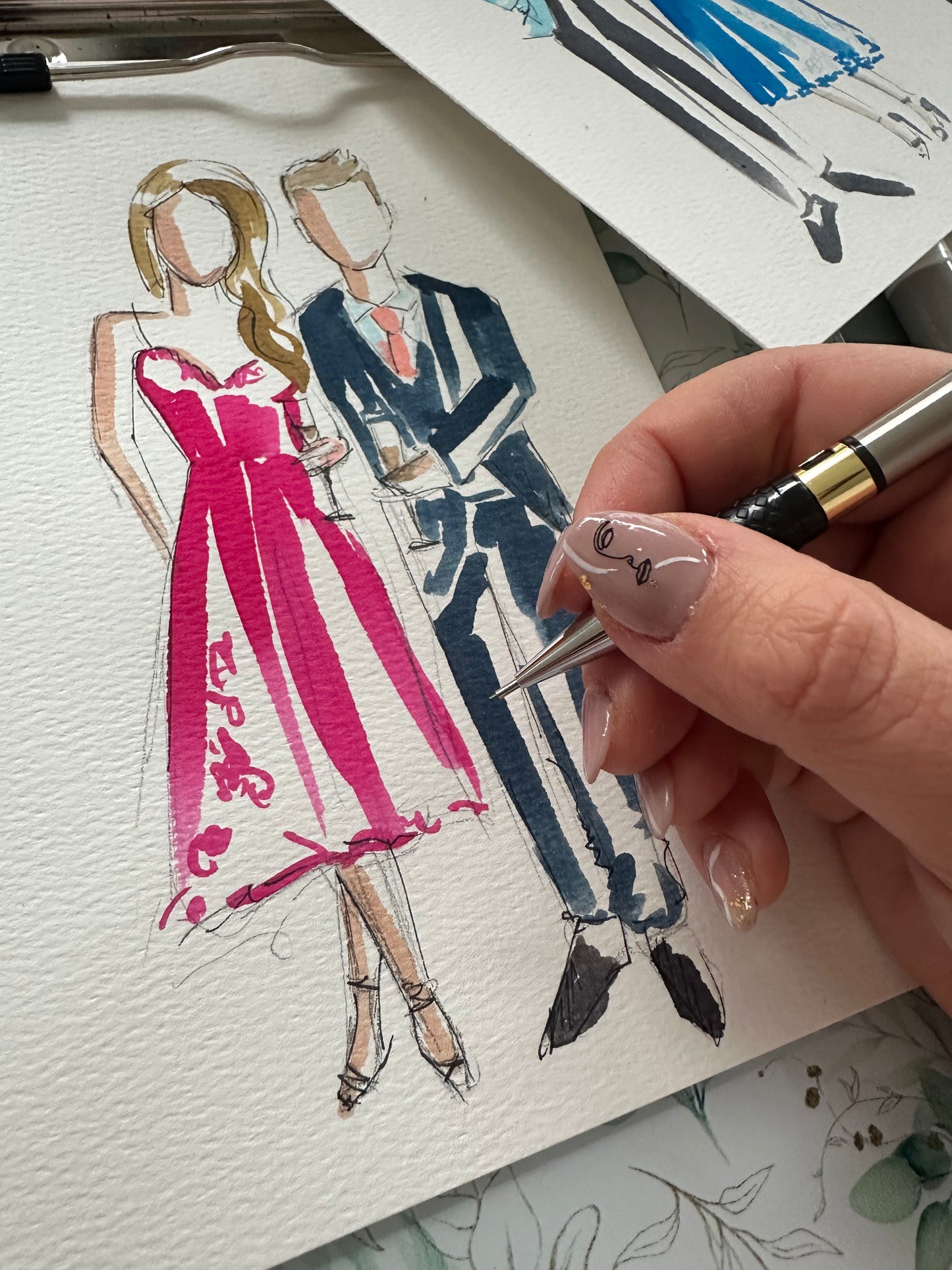Hand-Drawn Fashion Illustration from Your Photo