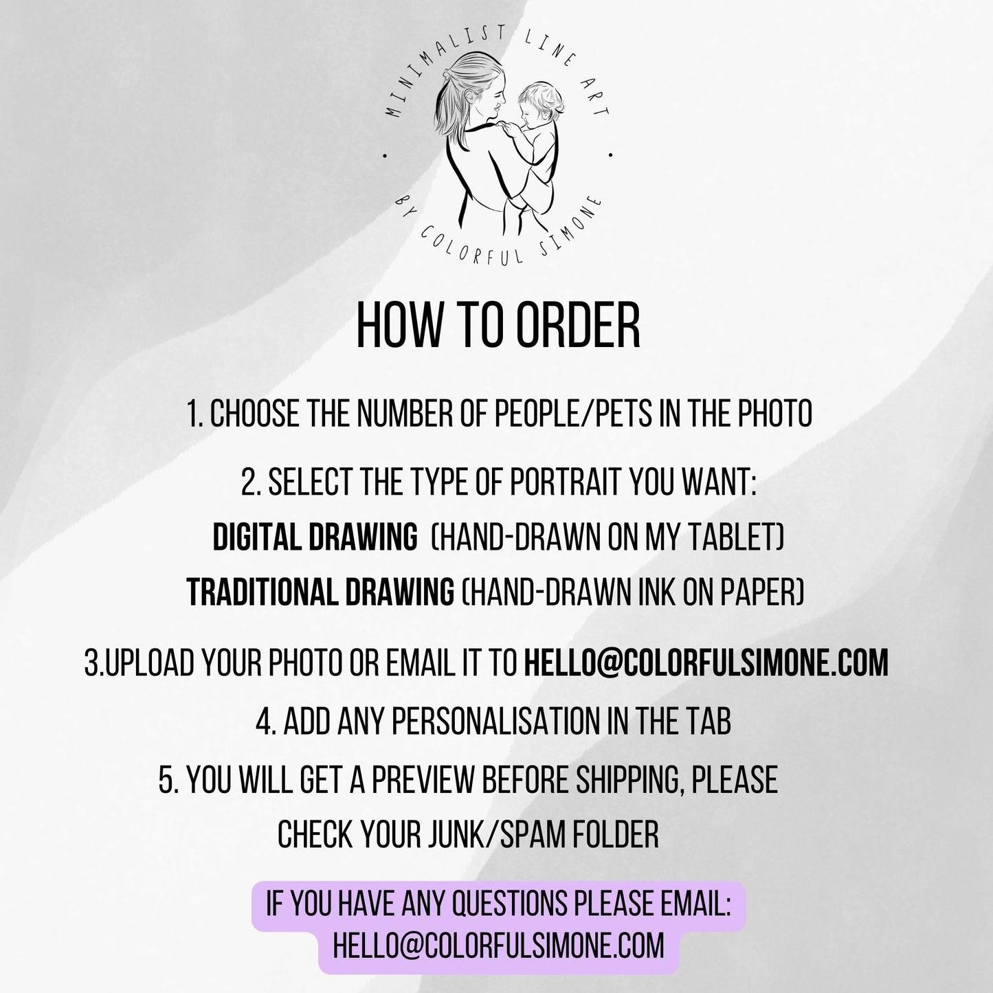 First Day of School Line Art Portrait. Custom Faceless Illustration from Photo.