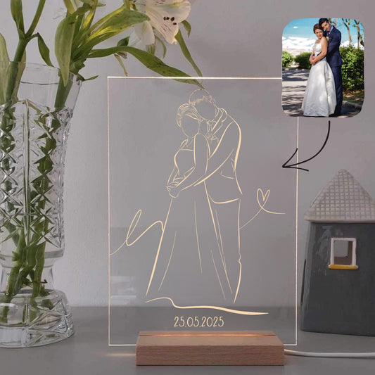 Custom Wedding Portrait USB Ligh