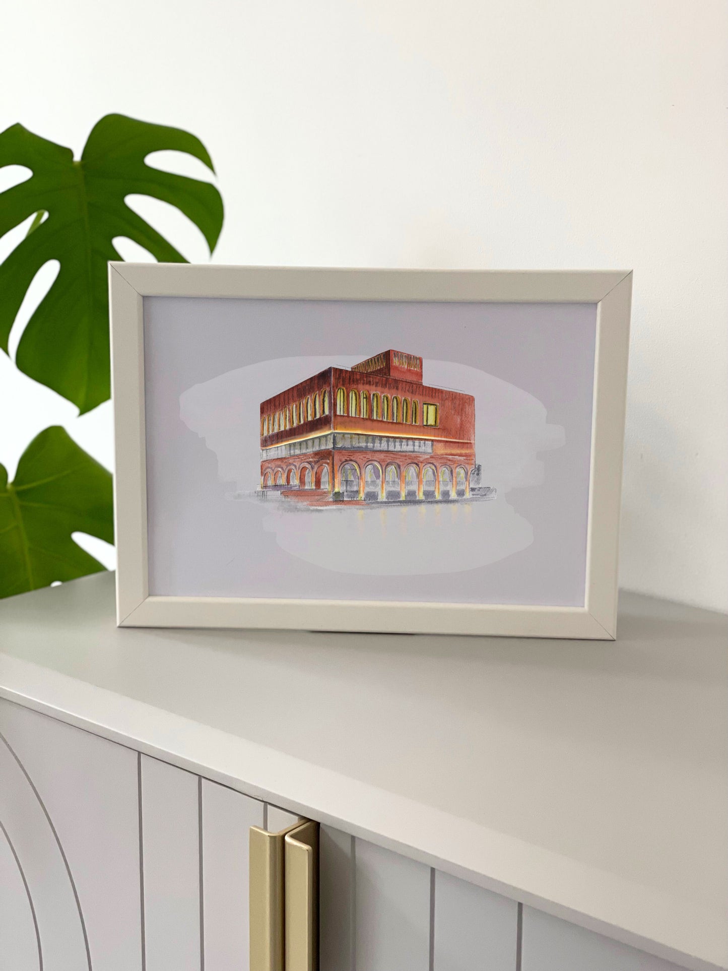 Bespoke Watercolour Wedding Venue Illustration