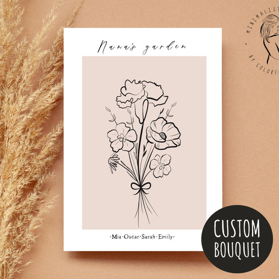 birth month flower bouquet