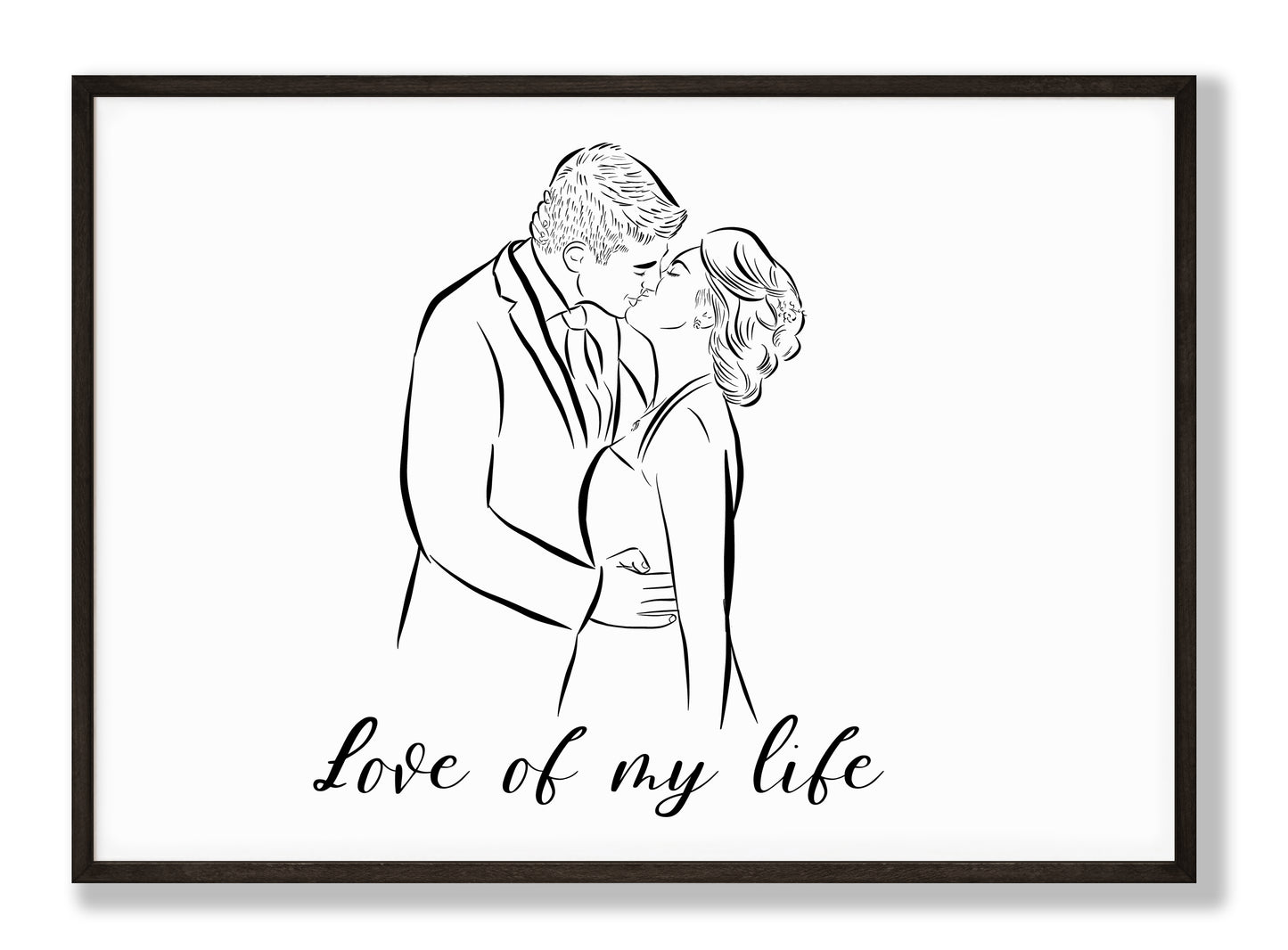 Custom Couple Portrait From Photo