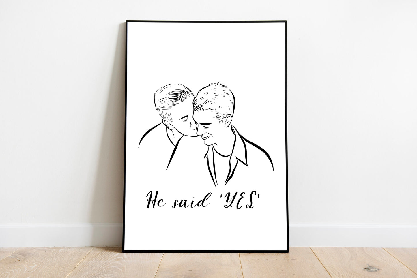 Custom Couple Portrait From Photo