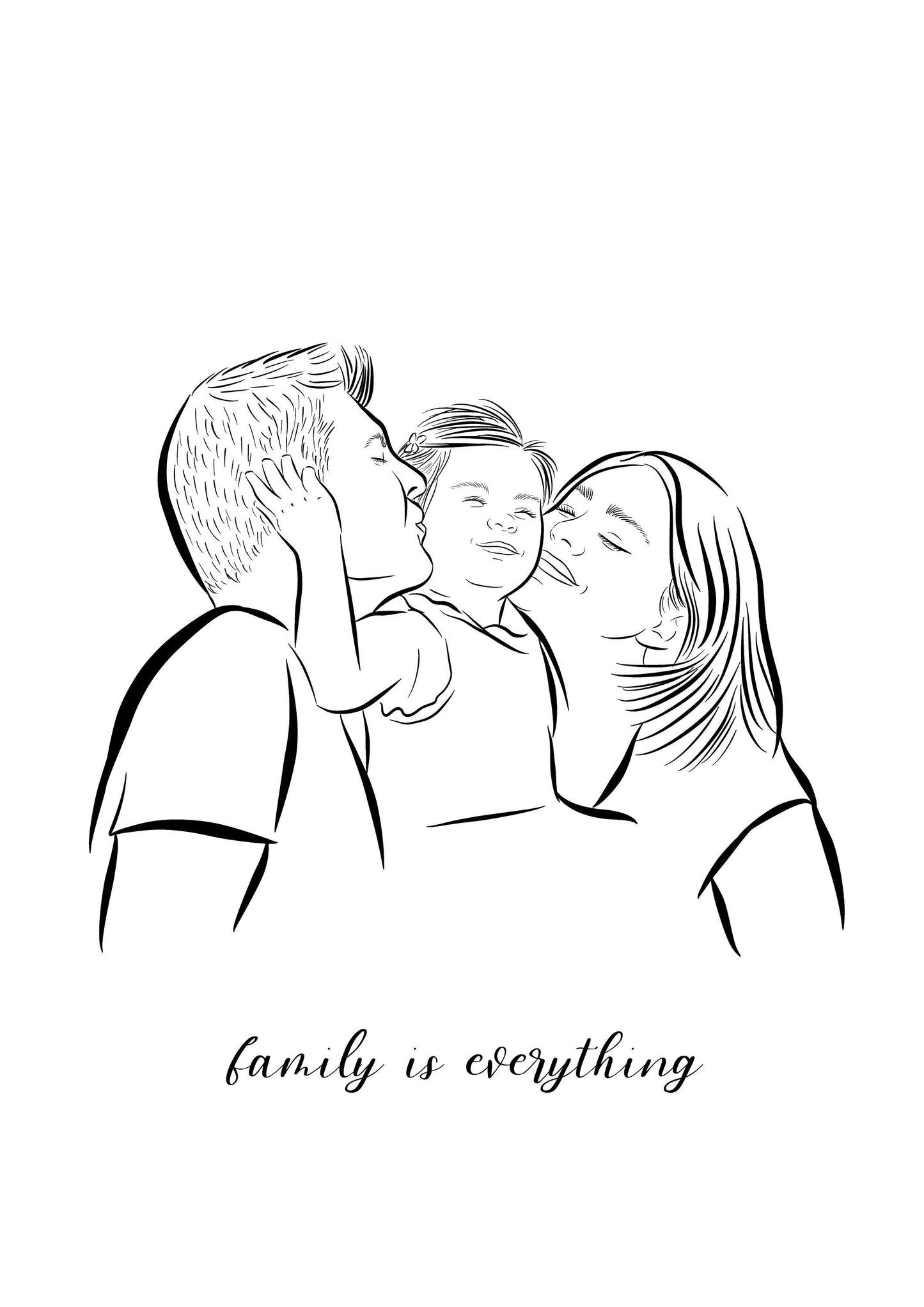 Custom Mother And Son Portrait From Photo