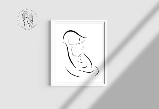 Mother And Son Hugging